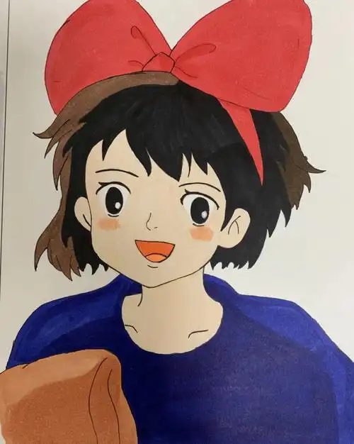 10,魔女宅急便#宫崎骏  #临摹  #绘图  #魔女宅急便  #马克笔