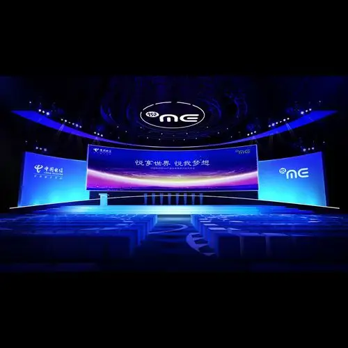 原创舞美设计 舞美设计效果图 地产活动3d展位展厅舞台灯光_双氙车灯