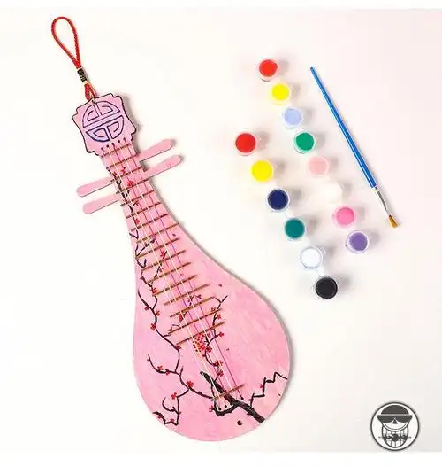 520礼物料乐器幼儿园儿童创意手工琵琶diy制作材料包幼儿园小学生自制