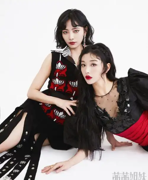 许佳琪孔雪儿合体时尚大片写真图片