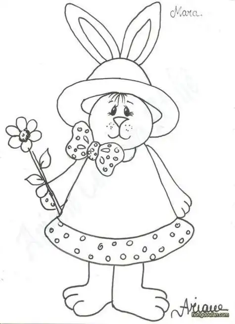 兔子在帽子里简笔画