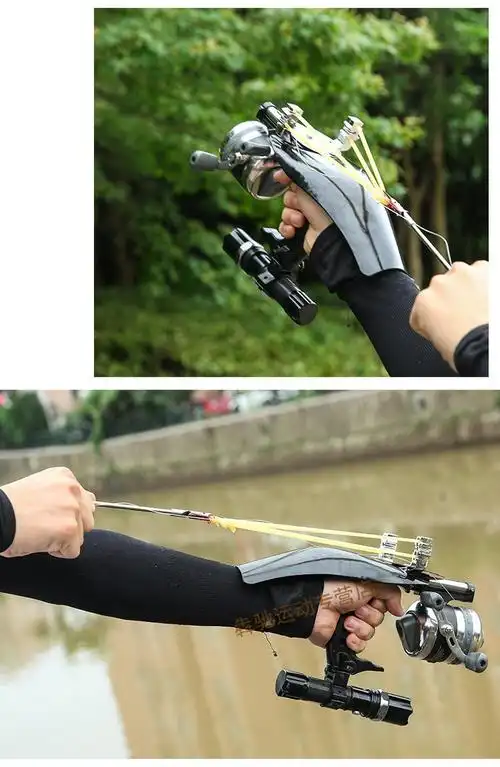 官方射鱼工具套装弹弓射鱼神器工具弹躬激光瞄打鱼镖套装高精度捕鱼