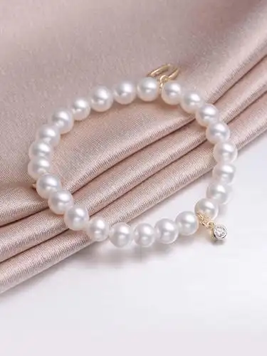 hanazo c字6mm珍珠手链