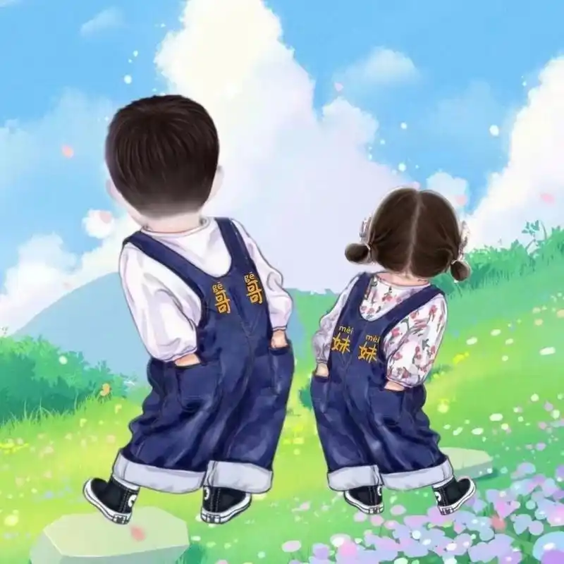 兄弟姐妹头像 萌娃头像,姐俩儿,兄弟俩个,姐弟,兄妹