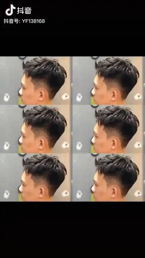 立体短碎适合圆脸国字脸宽额男生发型