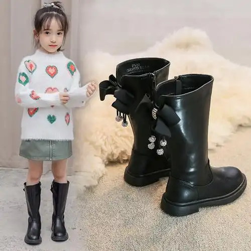 小女孩靴子中筒靴