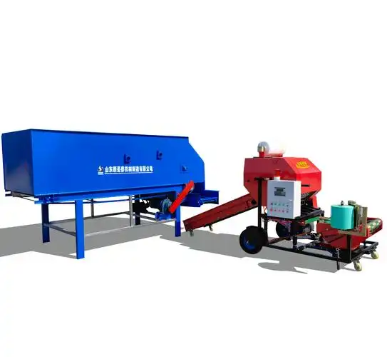 玉米秸秆圆捆打包机 牧源机械 玉米秸秆圆捆裹包机厂家