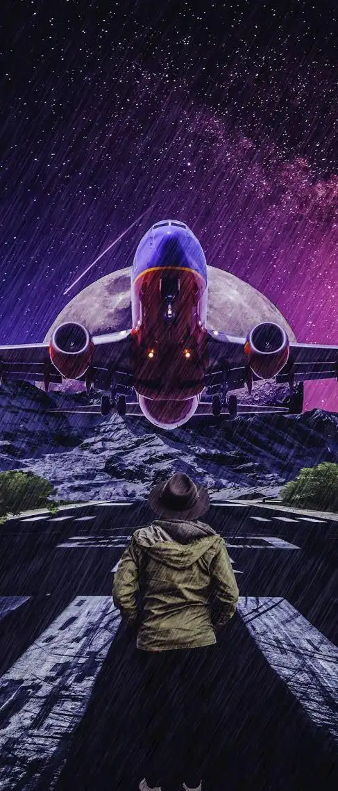 4k手机竖屏分辨率1644x3840大力士拖拽战斗机壁纸