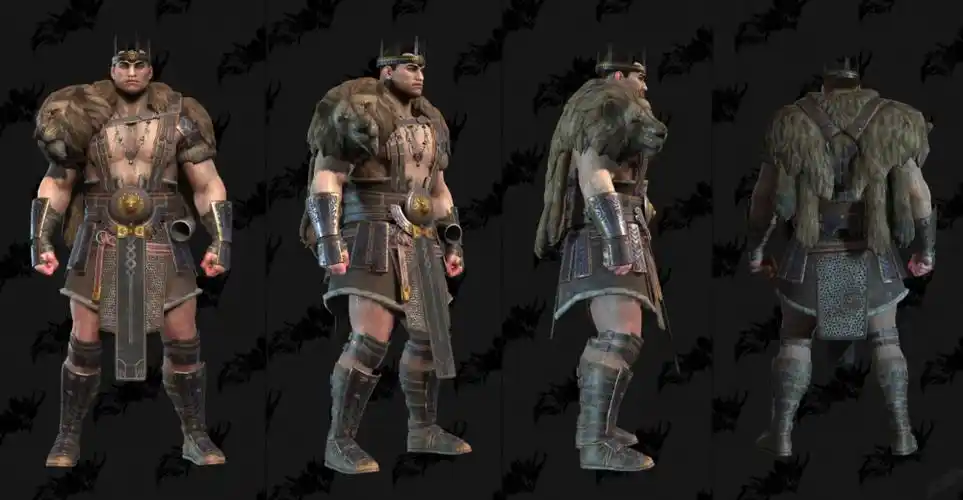 《暗黑破坏神4》男性野蛮人装备模型预览-腾讯新闻