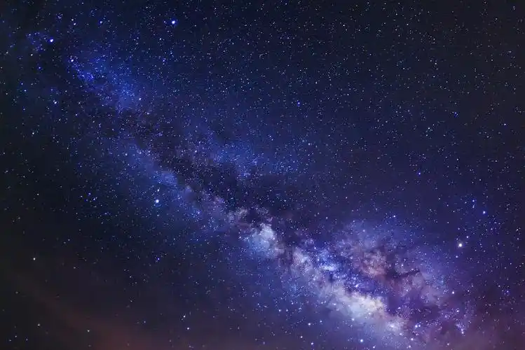 风景 标记 天空 空间 星空 星星 旅行美丽的银河星系黑色星空唯美抬头