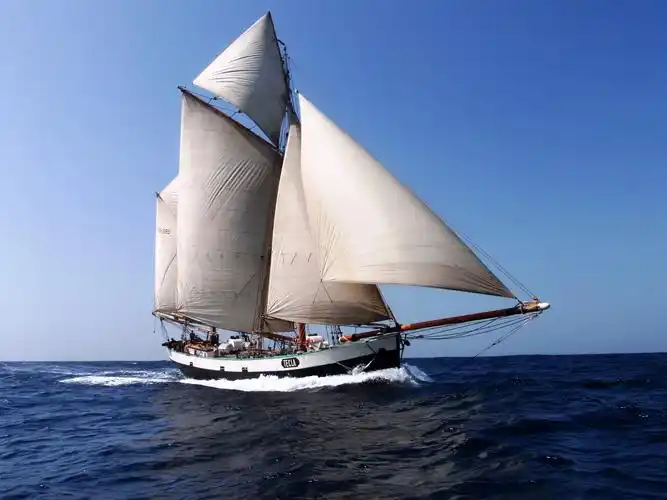 海,游艇,帆船,天空,蓝色 壁纸