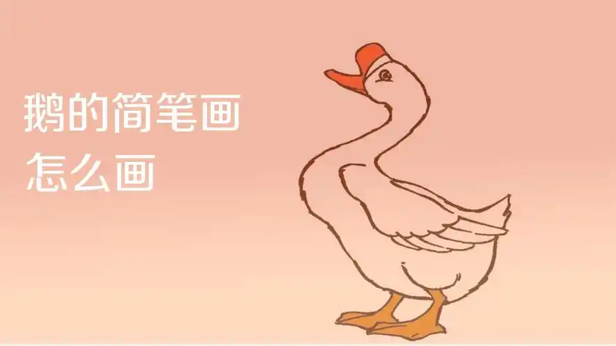 鹅的简笔画怎么画