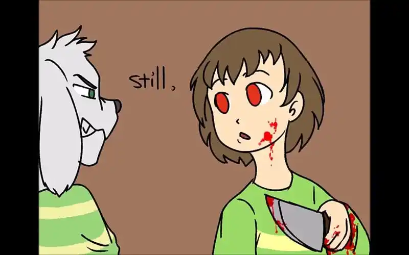 undertale短漫chara刀子的来历这波操作很chara