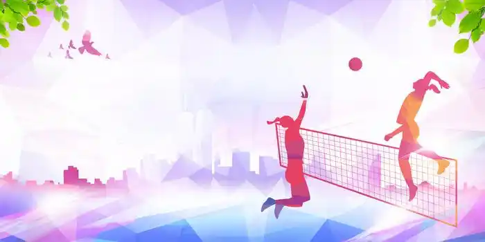 排球比赛女排运动会体育运动背景
