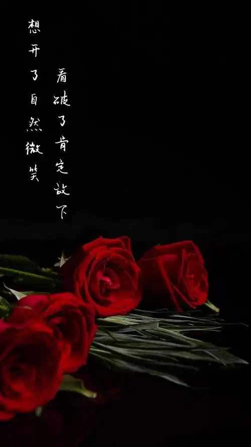 想开了自然微笑 看破了肯定放下 文艺摄影图手机壁纸