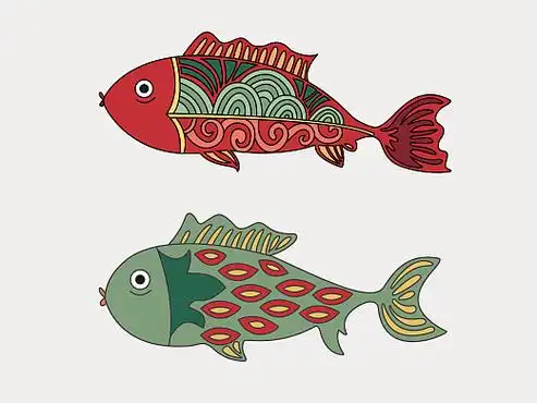 喜鱼-以鱼为元素作图形创意设计