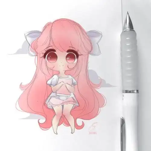 简单易学的q版动漫人物,只需要一支笔就能画出来,初学者必备