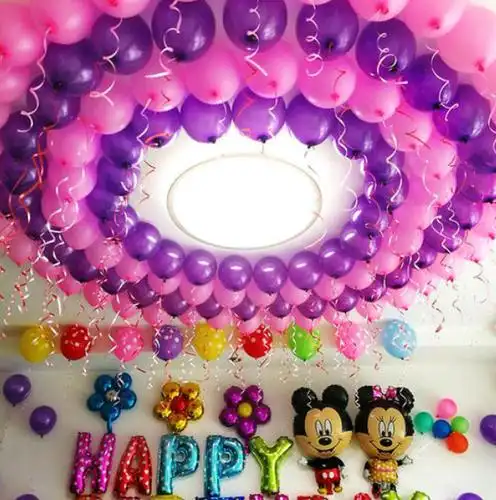 宝宝百日宴气球布置