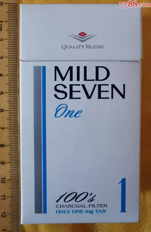 mildseven七星(焦1)-烟标/烟盒-7788火花收藏