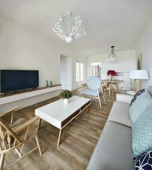 90平米小户型客厅简约设计效果图片2017