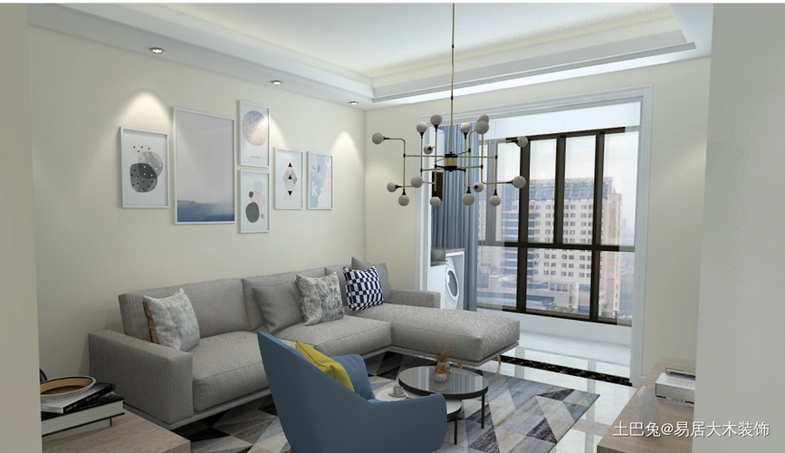 时尚简约风乳胶漆也一样出效果客厅现代简约客厅设计图片赏析