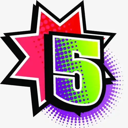 卡通pop数字5