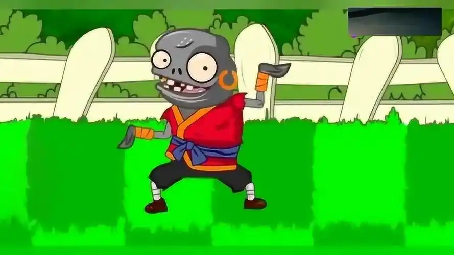 植物大战僵尸:功夫僵尸耍大刀!