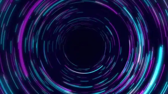 蓝色和紫色抽象圆形径向线背景.数据流.图片下载