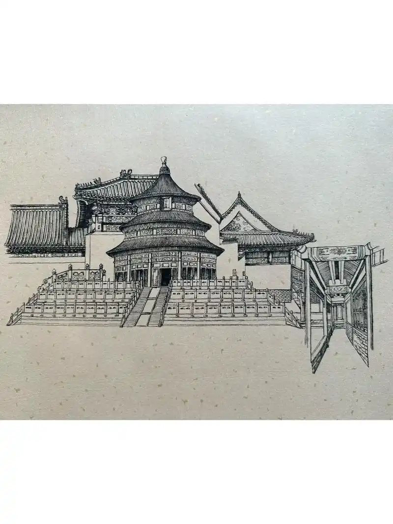 原创主题:《千面》"长篇故宫系列手绘 -无稿原创":画到哪里 - 抖音