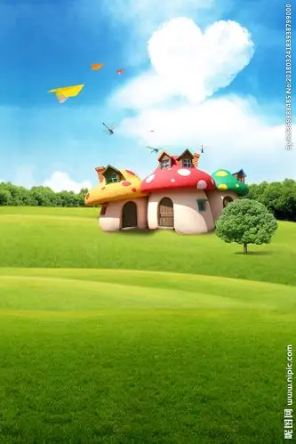 儿童卡通摄影背景模板图片