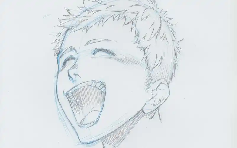 穆先生真人画第八课毛寸头帅气阳光的小哥哥