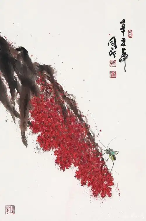 许同印写意红高粱的审美与内涵