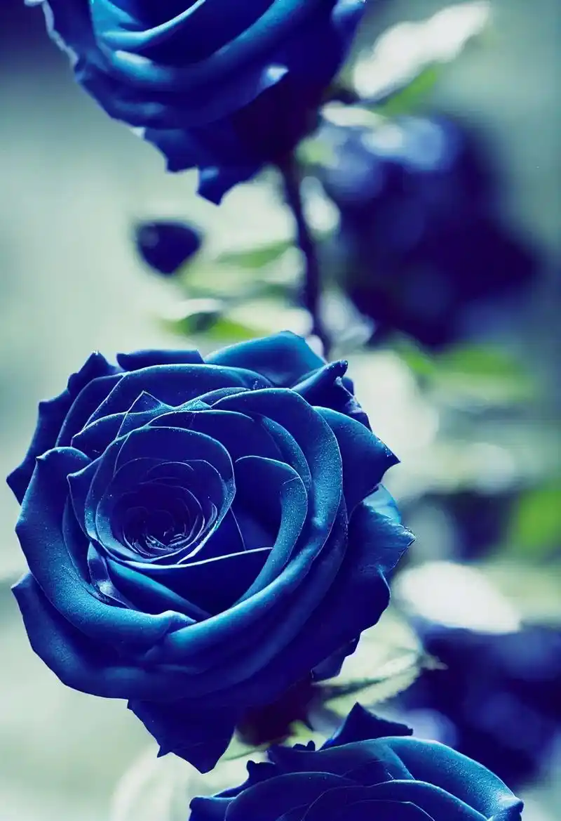 这蓝色的玫瑰叫什么?我不懂花,不知道配音,有没有配 - 抖音