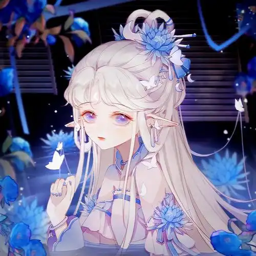 手绘女头像古风