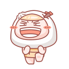 贱兮兮gif搞笑头像可爱搞笑的包子卡通动态图片