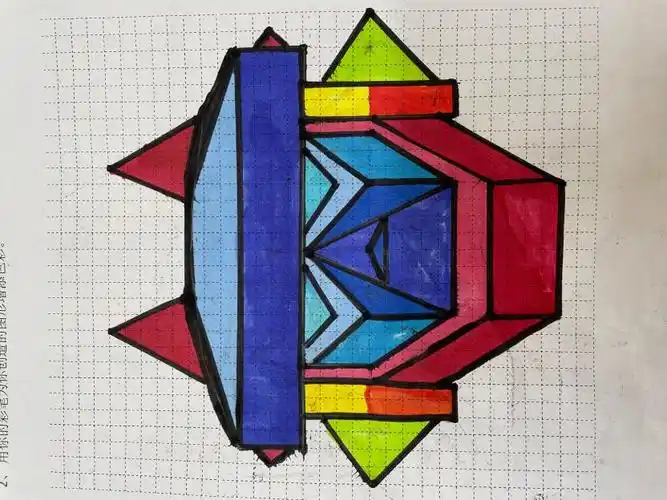 创意轴对称图形感知数学美