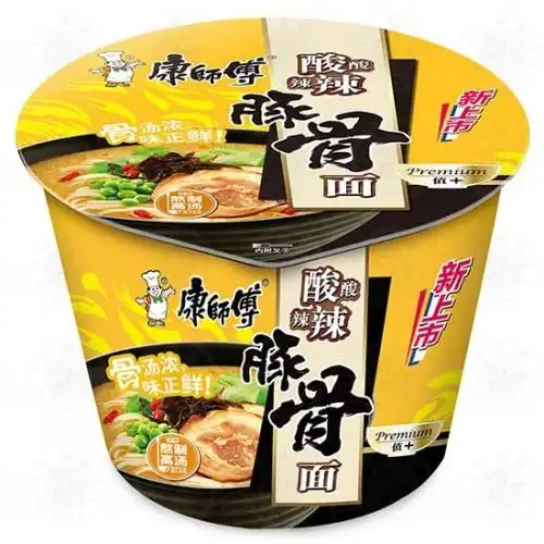 康师傅 酸辣豚骨面(碗)110g ksf premium sour & spicy pork bowl