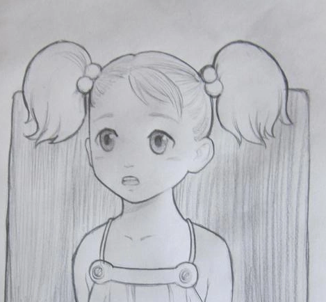 素描图片简单一点的人物画