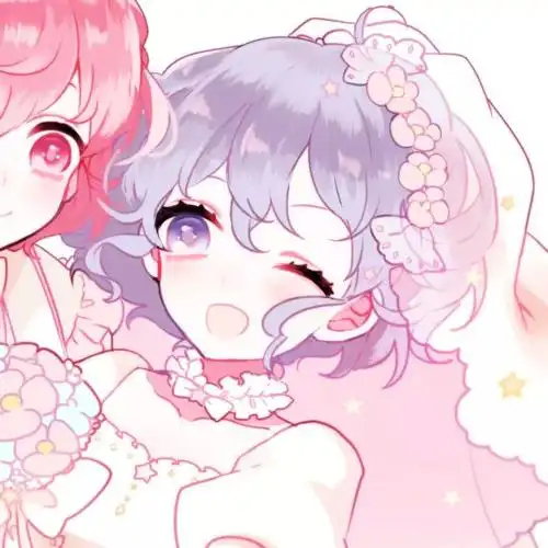 可爱超萌闺蜜动漫头像一人一张 要想幸福一点心就要简单一点