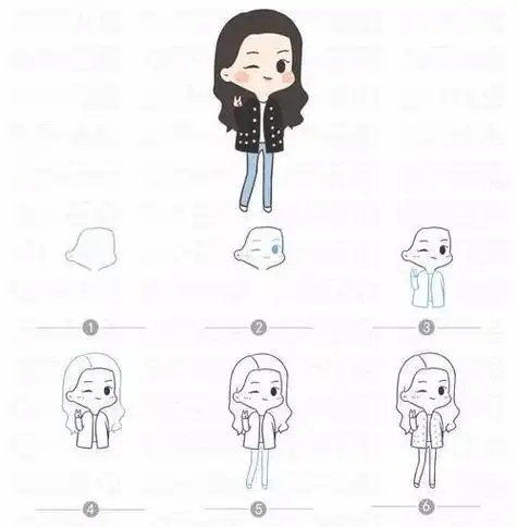 绘画教程q版简笔画迪丽热巴又美又萌