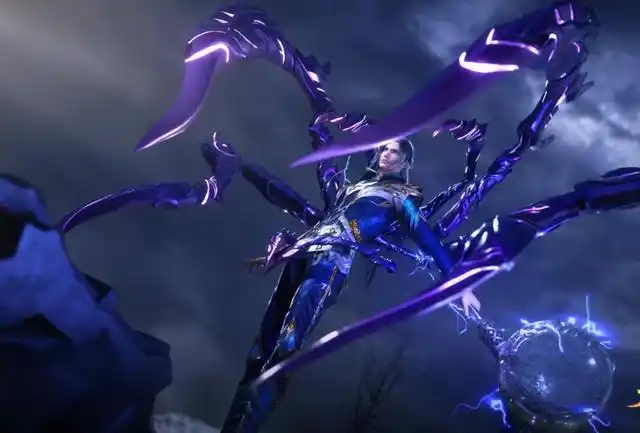 魂技为"蛛网束缚",群体性技能,蓝银皇凝聚制成的蛛