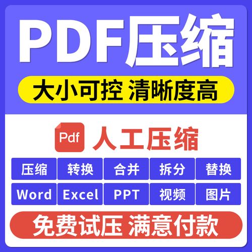 pdf压缩视频缩小大小word文档图片mp4减少体积内存ppt瘦身变小