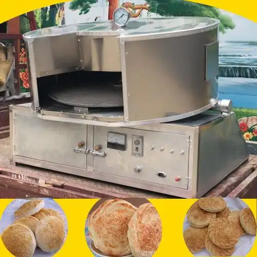 【烤饼技术】流动转炉烧饼机 全自动烧饼炉 五香吊炉烧饼炉技术 夹馅