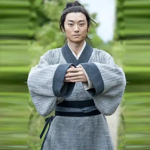 古装古代农民武侠古装剧剧组群演男汉棉麻路人民族服装