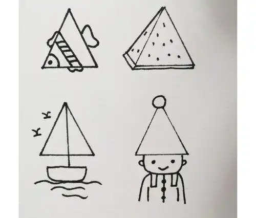 三角形简笔画 三角形简笔画图片