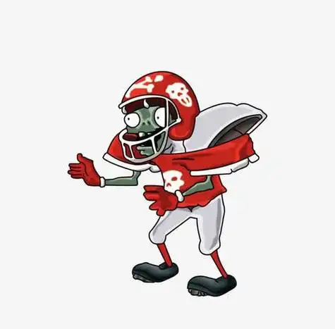 植物大战僵尸橄榄球简笔画