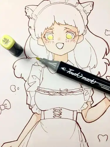 t馆绘画小课堂:【马克笔】猫女