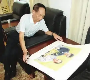 我省著名水彩画家黄承谦意想不到地收到了袁隆平院士的祝福