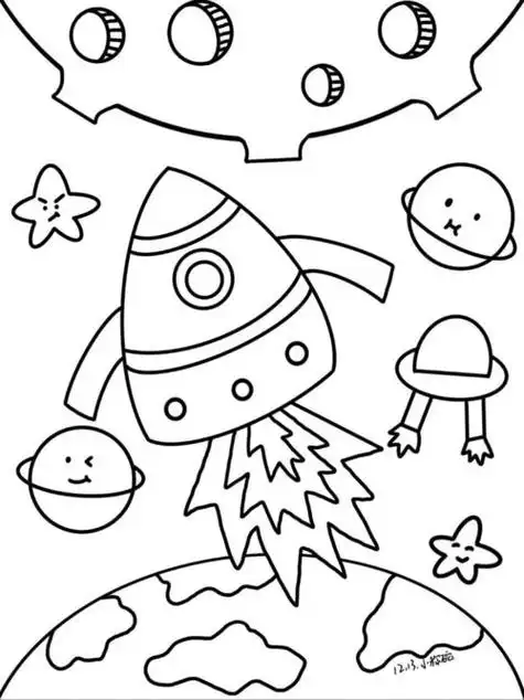 宇宙图片简笔画宇宙图片简笔画图片星球边