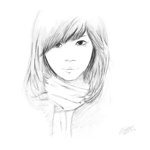 人物肖像速写 小杨